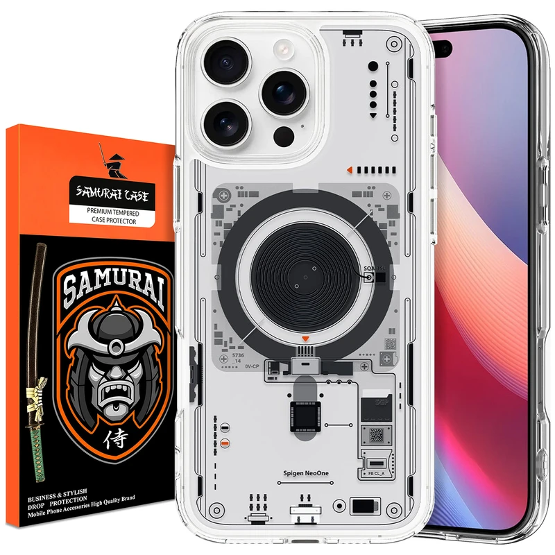 کاور سامورایی مدل SPG-Hybrid مناسب برای گوشی موبایل اپل iPhone 16 Pro Max