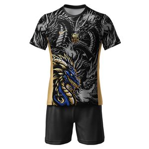 ست تی‌شرت و شلوارک ورزشی پسرانه مدل بارسلونا طرح یامال کد 505 