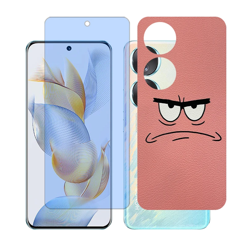 محافظ صفحه نمایش مات آنتی بلو گلس مدل Together مناسب برای گوشی موبایل آنر 90 به همراه برچسب پوششی پشت گوشی