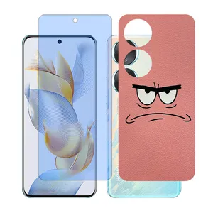 Glass together model blue cut screen protector suitable for Honor 70 mobile phone with back cover sticker