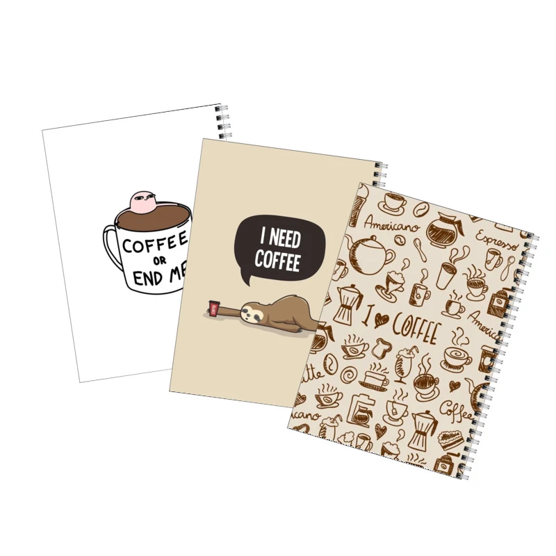 دفتر مشق 80 برگ بامبیلیپ طرح من قهوه میخوام کد 51 مجموعه 3 عددی