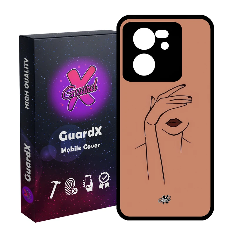 کاور گارد ایکس طرح دختر مدل Glass10636 مناسب برای گوشی موبایل شیائومی 13T/13T Pro/Redmi K60 Ultra