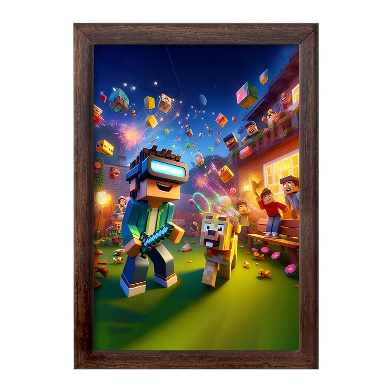 تابلو خندالو طرح ماینکرافت (Minecraft) کد F3545