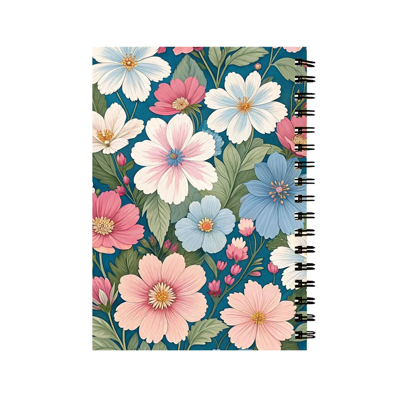 دفتر مشق 50 برگ طرح گل گلی کد 0879