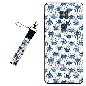 Megafone Devil eye 6464 Cover for Motorola Moto G9 / G9 Play With Wrist strap