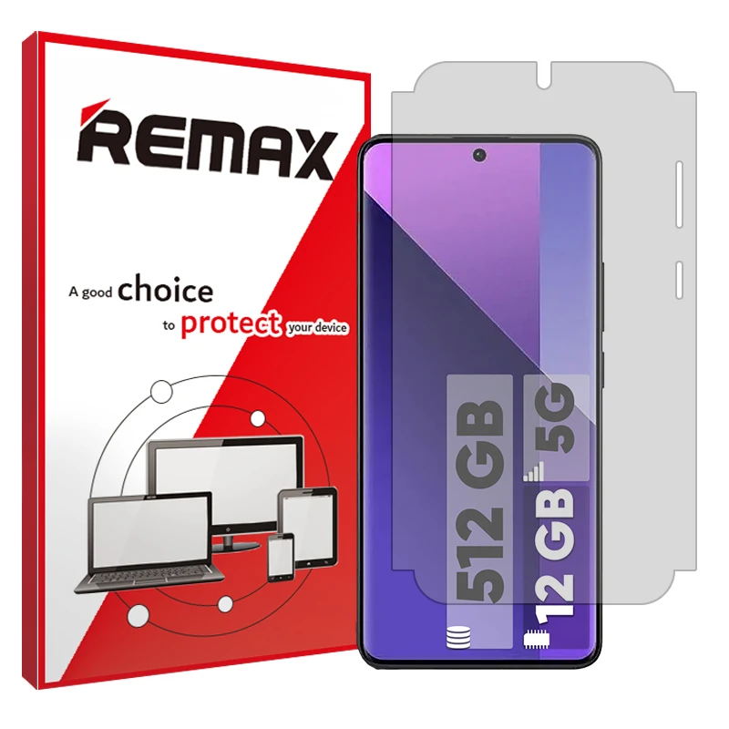 محافظ صفحه نمایش مات ریمکس مدل Resistant مناسب برای گوشی موبایل شیائومی Redmi Note 13 Pro Plus