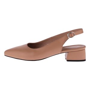 صندل زنانه چرم مشهد مدل J2740-39 رنگ کرم
