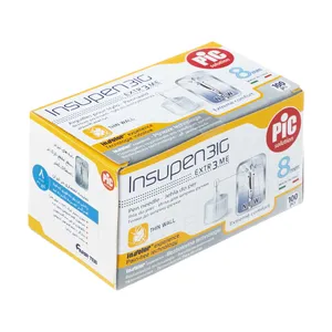 Pic Solution Insulin Pen Needle 8mm pack of 100