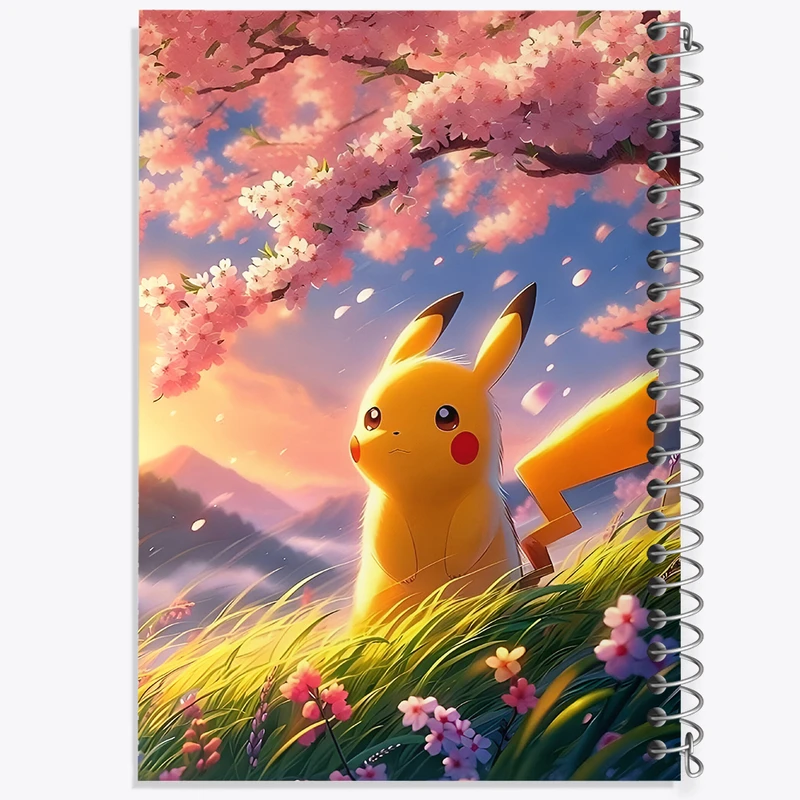 دفتر شطرنجی 50 برگ خندالو طرح انیمه پوکمون کد N2856