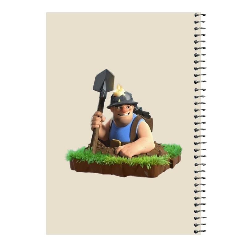 دفتر مشق 80 برگ اس جی مدل کلش رویال کد۹   