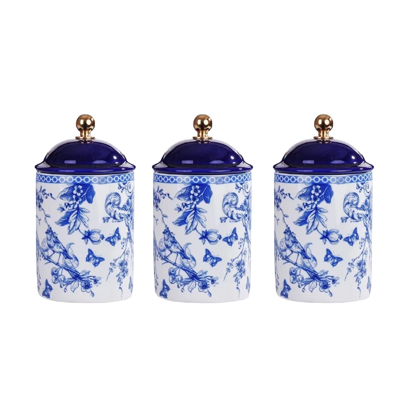 ست جای ادویه 3 پارچه میس بتی کد 8324 مدل Blue life