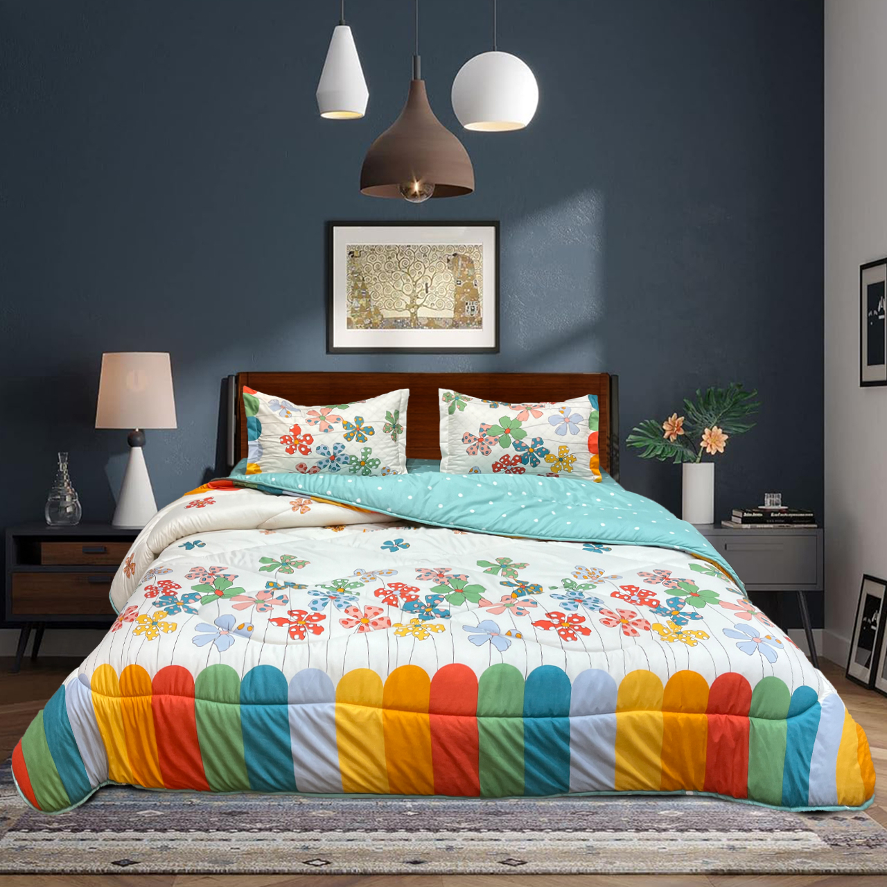 سرویس خواب راشا مدل 017 دو نفره 4 تکه