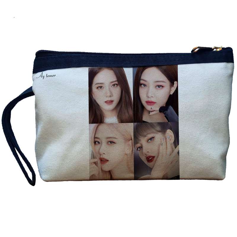 کیف لوازم آرایش زنانه آی تمر مدل بلک پینک کد 167