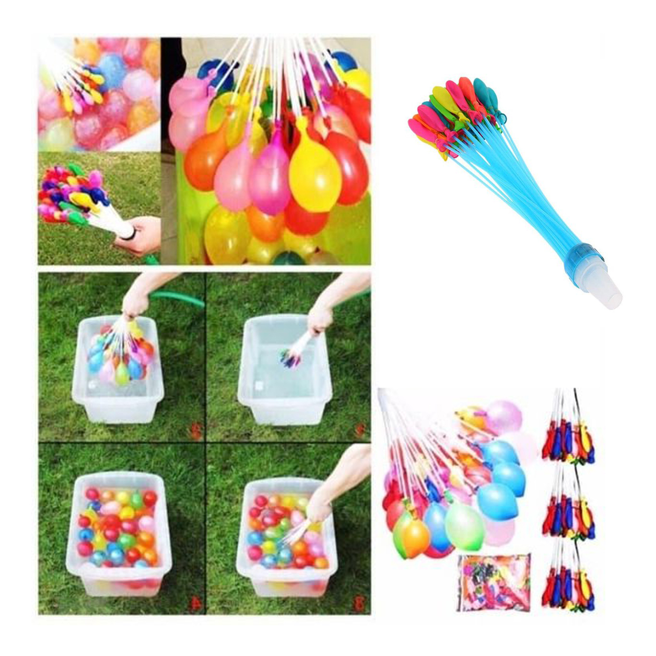 ابزار شوخی دنیای سرگرمی های کمیاب طرح بادکنک آب بازی مدل DSK2835 بسته 111 عددی