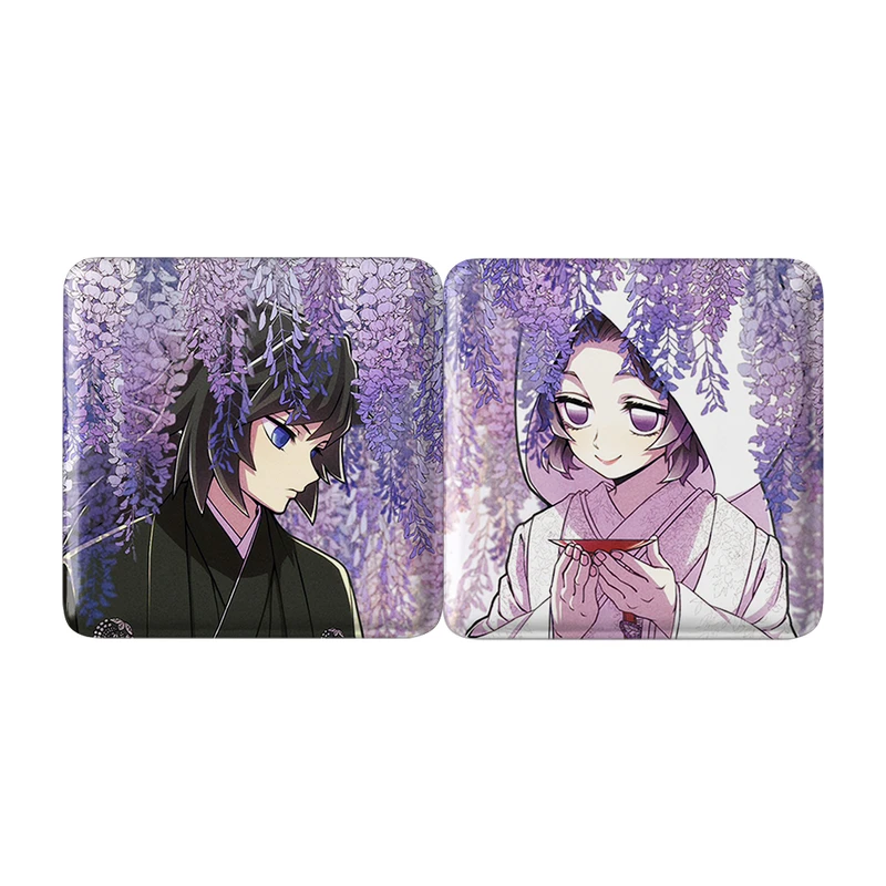 مگنت خندالو مدل شینوبو کوچو و تومیوکا انیمه شیظان کش Demon Slayer کد A138 مجموعه 2 عددی