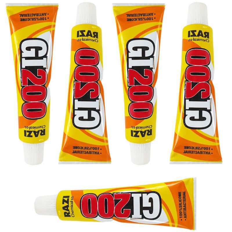 چسب سیلیکون رازی مدل GI200 حجم 30 میلی لیتر بسته 5 عددی چسب سیلیکون رازی مدل GI200 حجم 30 میلی لیتر بسته 5 عددی