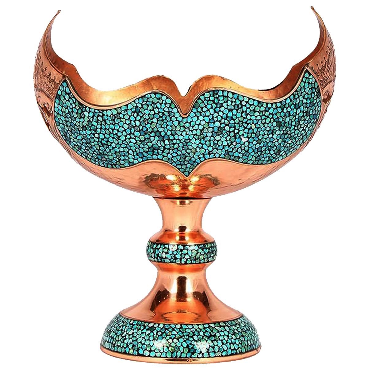 کشکول فیروزه کوبی مدل چکشی