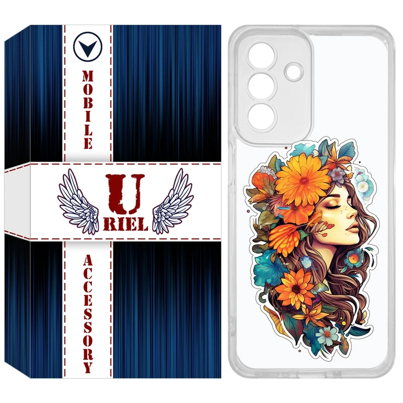 کاور یوریل مدل Clear کد 52 طرح دختر مناسب برای گوشی  موبایل سامسونگ Galaxy A17