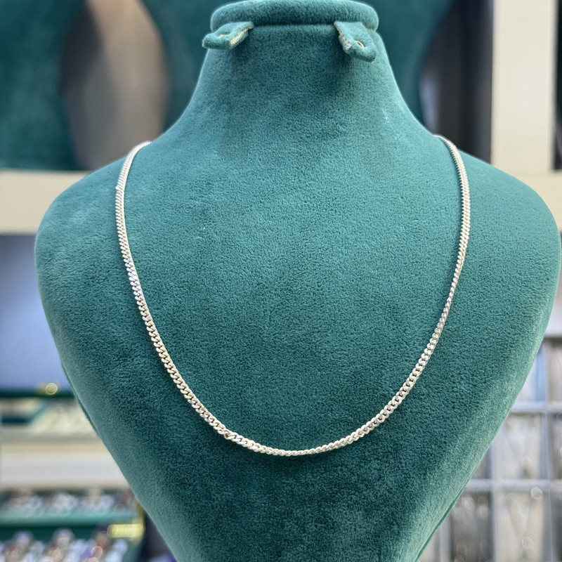 زنجیر نقره مردانه مدل ظریف 943-34