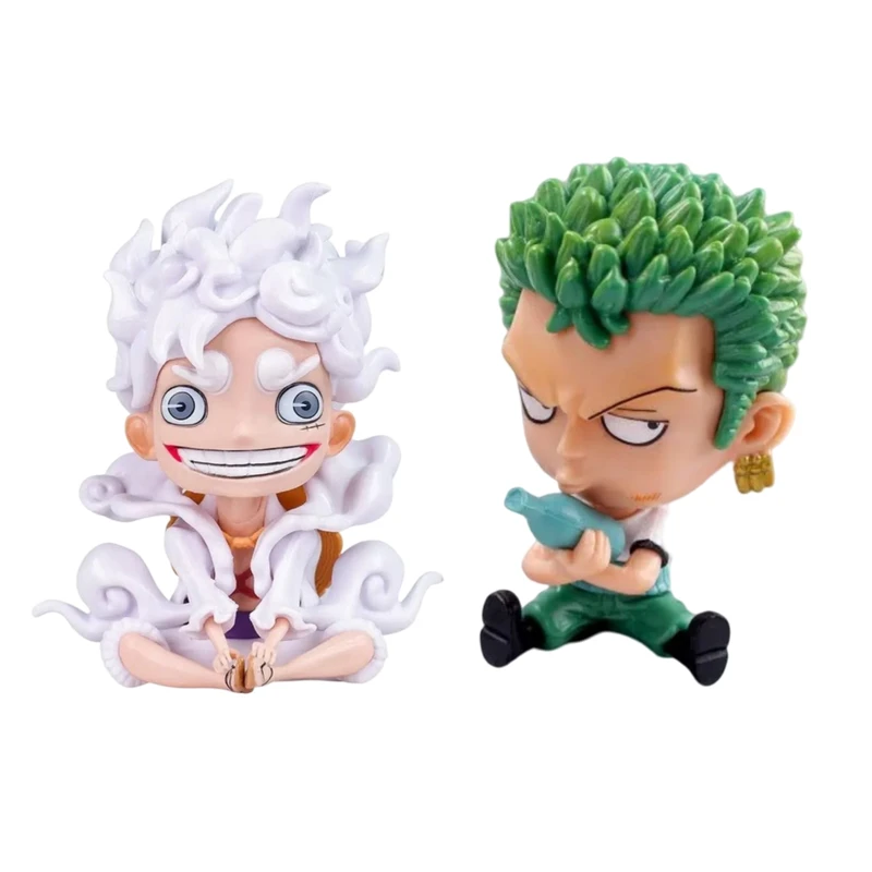 فیگور مدل انیمه وان پیس طرح لوفی دنده پنج و زورو مجموعه 2 عددی