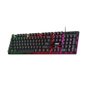 کیبورد مخصوص بازی ای او سی مدل KB121 RGB Luminous