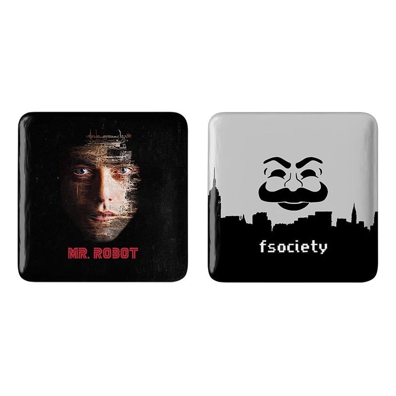 مگنت خندالو طرح الیوت الدرسون سریال آقای ربات Mr.Robot کد 1023410236 مجموعه 2 عددی