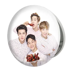 آینه جیبی خندالو طرح گروه اکسو EXO مدل تاشو کد 13651 