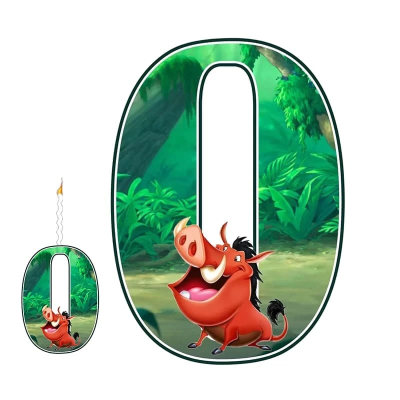 استند تولد مدل عدد 0 طرح شیرشاه به همراه شمع