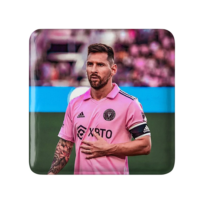 مگنت خندالو طرح لیونل مسی مدل مربعی کد 36449