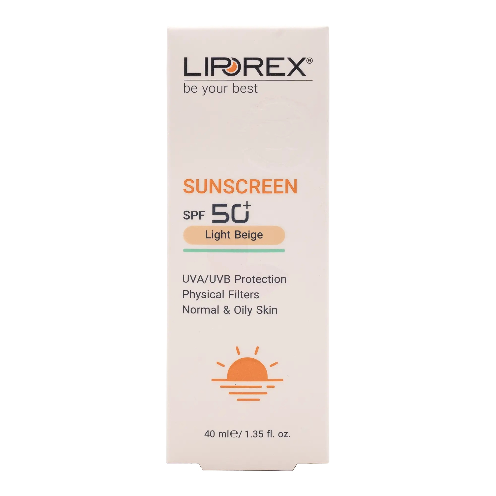 کرم ضد آفتاب رنگی لیپورکس SPF 50 مدل L-O مناسب پوستهای چرب و معمولی حجم 40 میلیلیتر