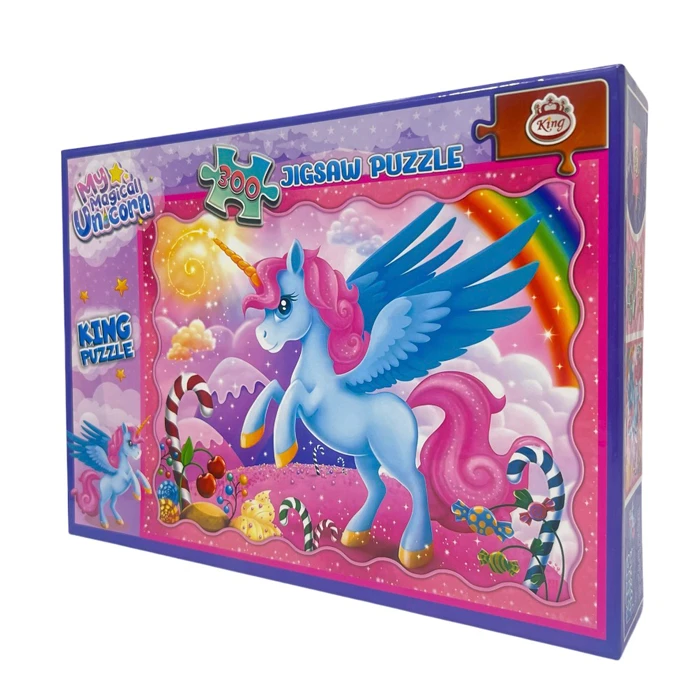 پازل 300 تکه کینگ مدل یونیکورن مناسب برای 6 سال به بالا