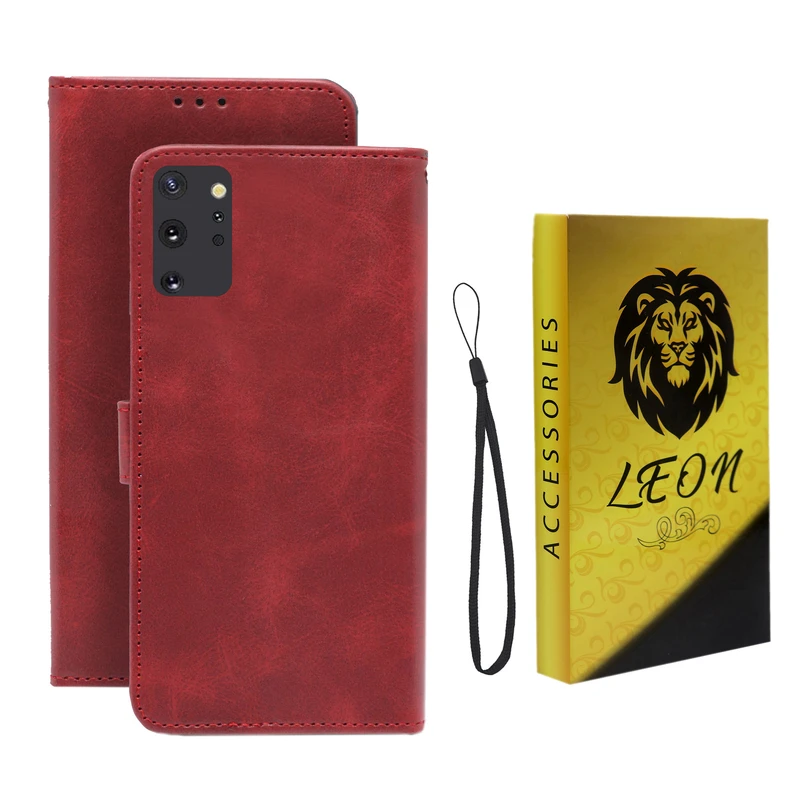 کیف کلاسوری لئون مدل Scusa Oro مناسب برای گوشی موبایل سامسونگ Galaxy Note 10 Plus همراه بند آویز