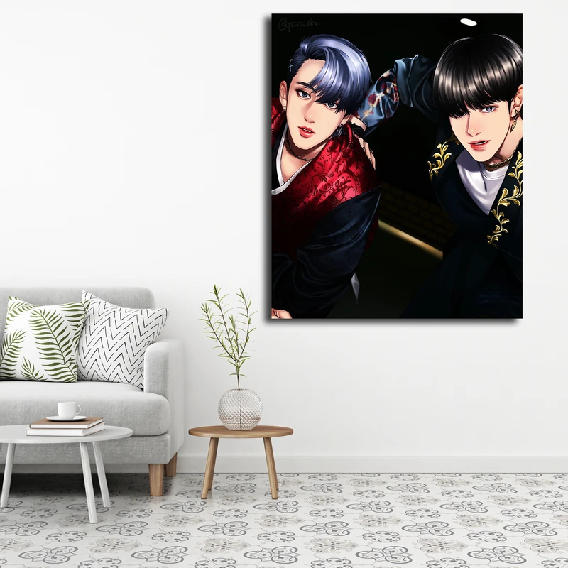 تابلو شاسی مدل stray kids fanart کد 21