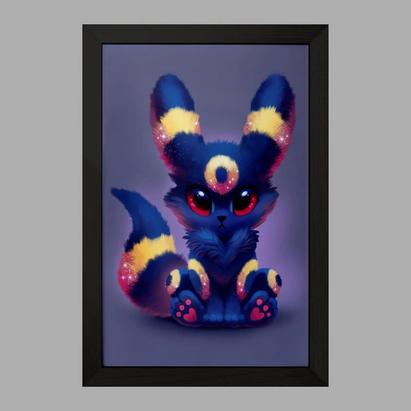 تابلو خندالو مدل امبرون انیمه پوکمون  کد 17302