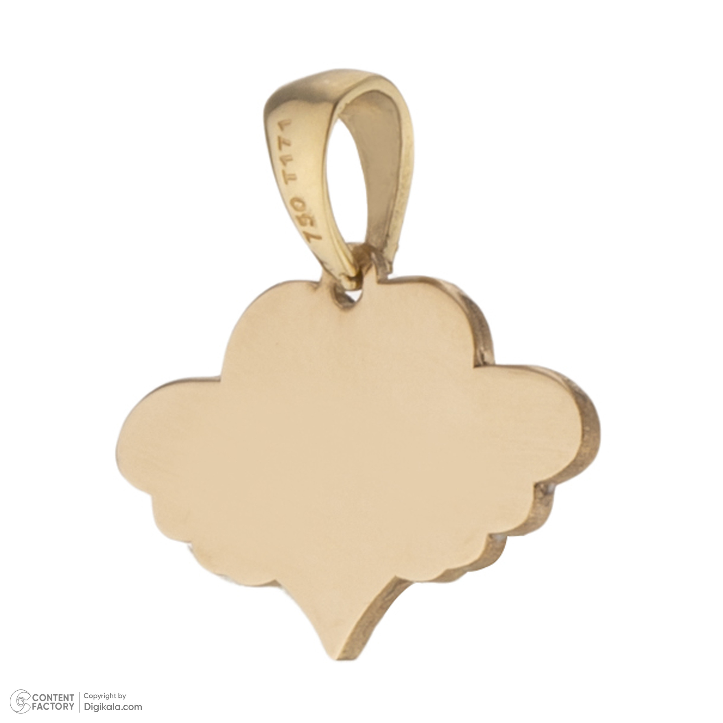 آویز گردنبند طلا 18 عیار دخترانه طلای مستجابی مدل 55116