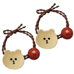 کش مو دخترانه مدل خرسی E10 بسته 2 عددی