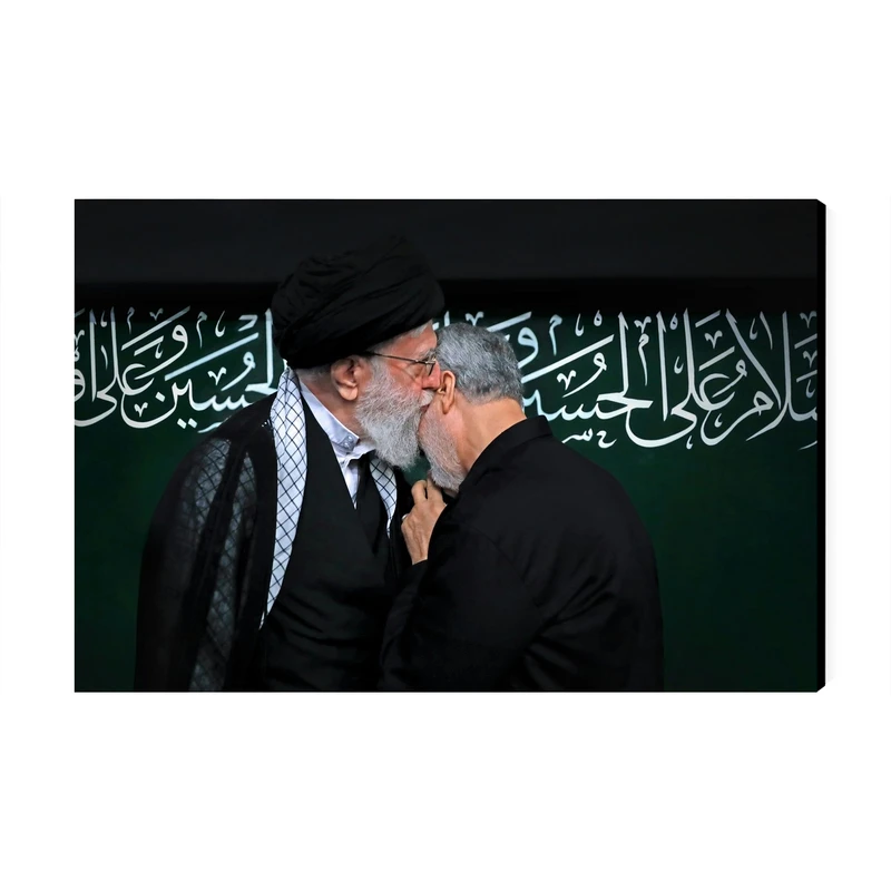 تابلو شاسی عرش طرح شهید سپهبد حاج قاسم سلیمانی و حضرت آیت الله خامنه ای کد As2739