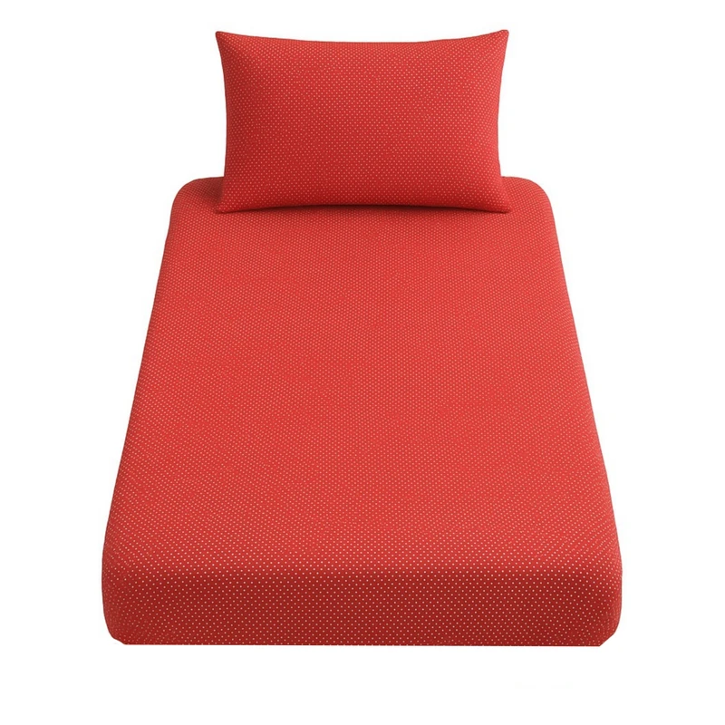 سرویس ملحفه یک نفره 2 تکه مدل خال خال کدKh78