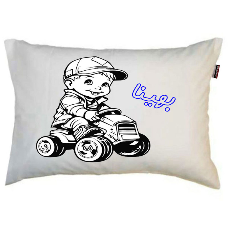 بالش ناریکو مدل کودک طرح دخترانه اسم بهینا کد 0386