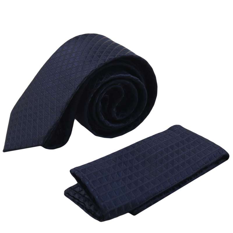 ست کراوات و دستمال جیب مردانه مدل PJ-109452