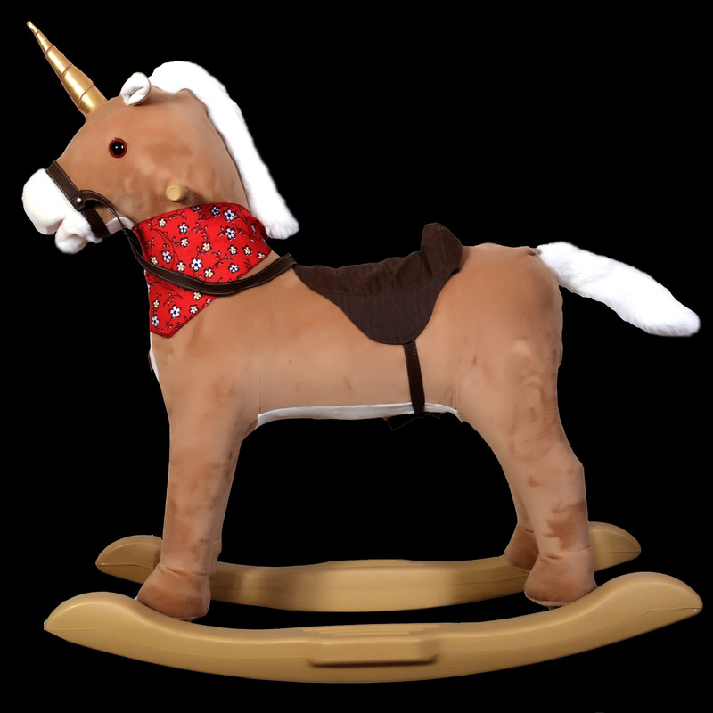 اسب رکاب‌دار کودک مدل گهواره ای موزیکال متحرک A44