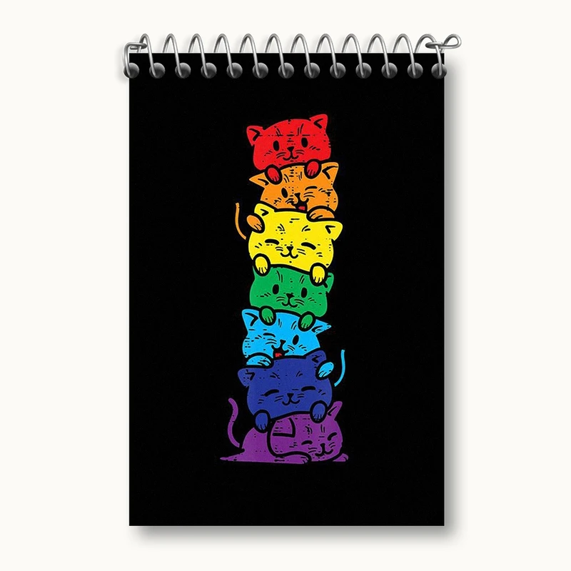 دفتر یادداشت 50 برگ خندالو مدل گربه (Cat) کد F1270