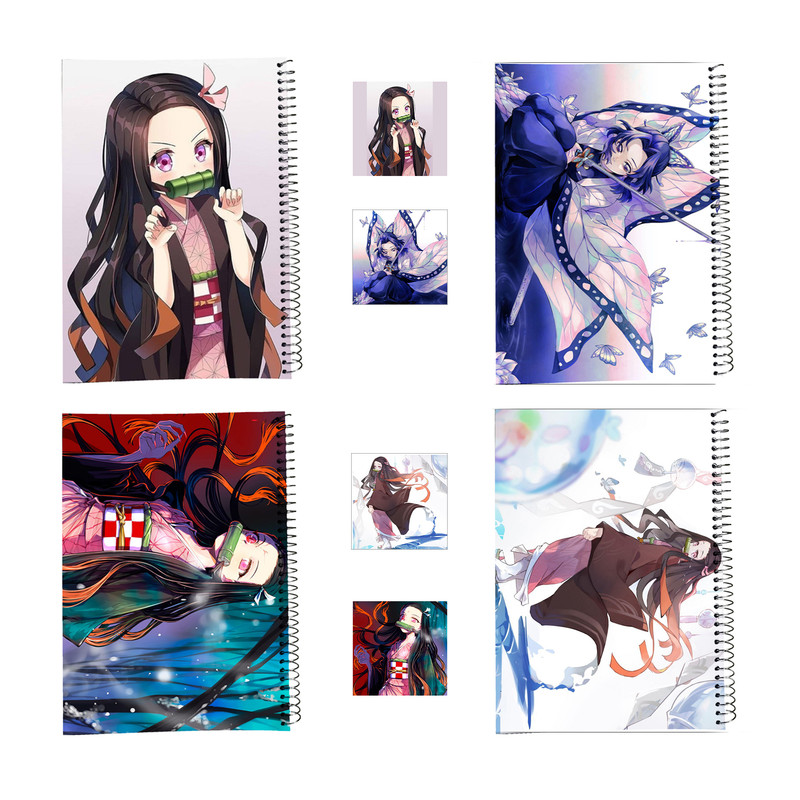 دفتر مشق 100 برگ طرح شیطان کش کد 1b به همراه برچسب مجموعه 8 عددی