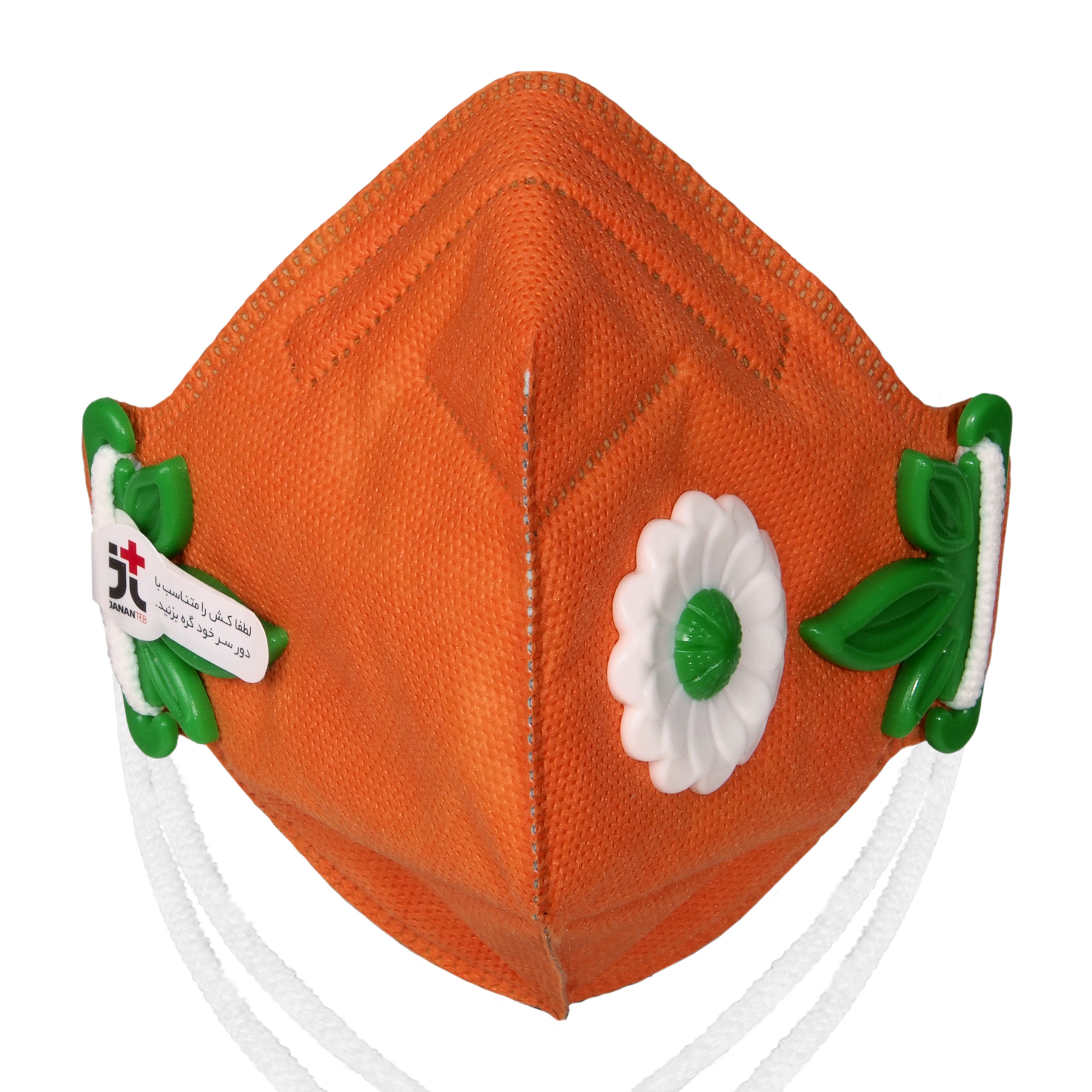 ماسک تنفسی جانان طب مدل ماسک دخترانه 6 لایه JT3 طب بدون دریچه بازدمی