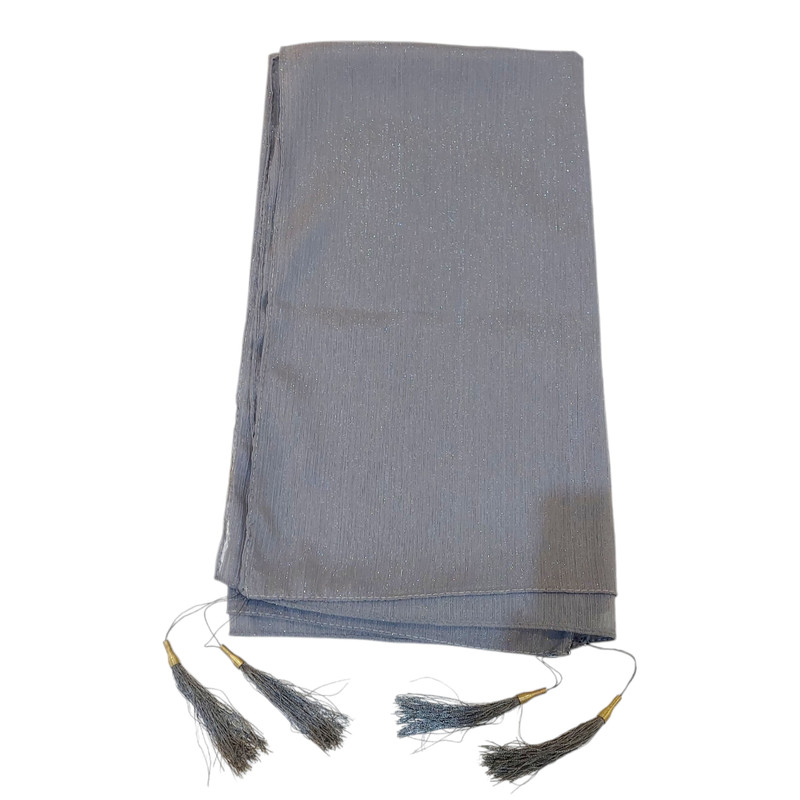 شال زنانه مدل حریر تمام لمه منگوله‌دار