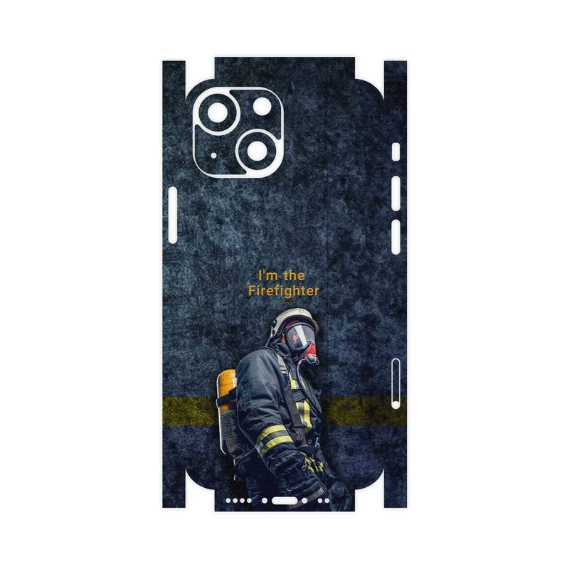 برچسب پوششی ماهوت مدل Firefighter-FullSkin مناسب برای گوشی موبایل اپل iPhone 13 Mini