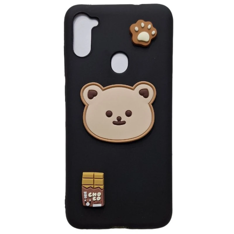 کاور طرح عروسک خرسی مدل A11 مناسب برای گوشی موبایل سامسونگ Galaxy A11