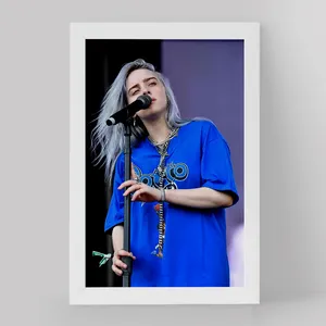 تابلو خندالو مدل بیلی آیلیش Billie Eilish کد 19136