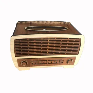 جعبه دستمال کاغذی مدل رادیو قدیمی کد dr1k