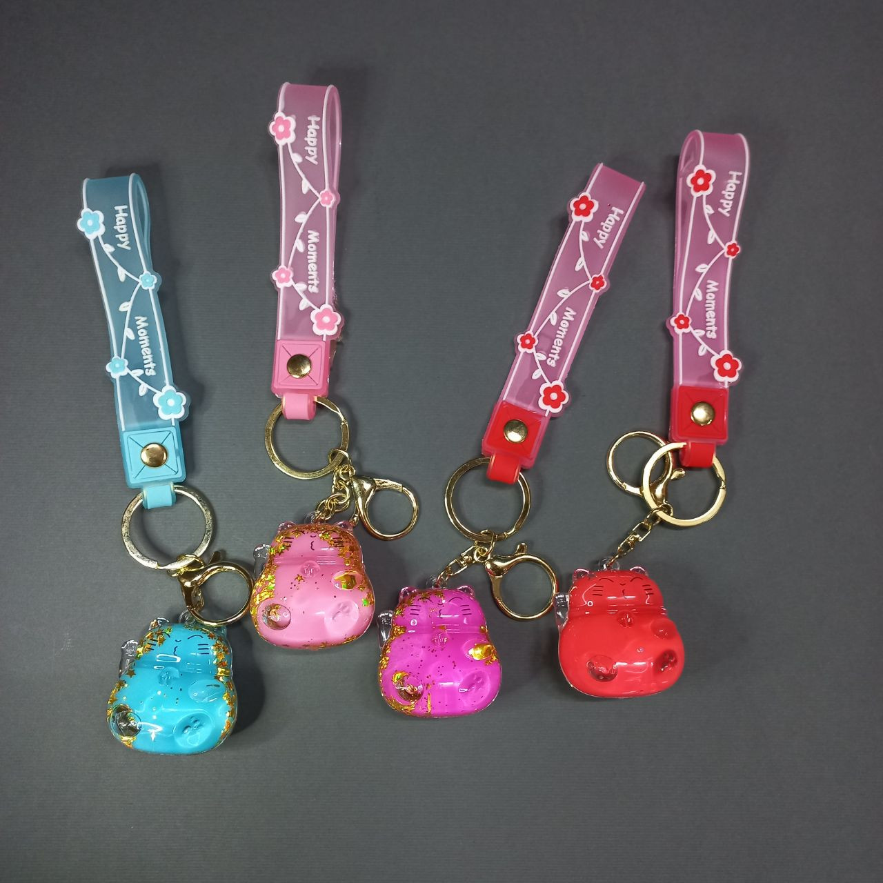 جاکلیدی دخترانه مدل آکواریومی طرح گربه کد 01